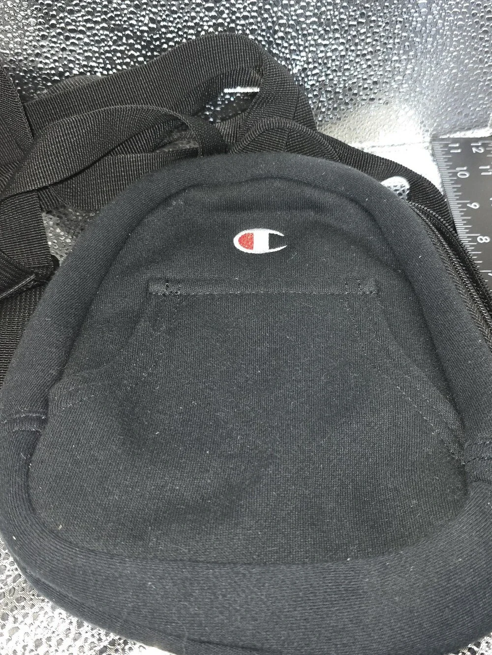 Champion Adult Mini Convertible Backpack Shoulder Bag, Black